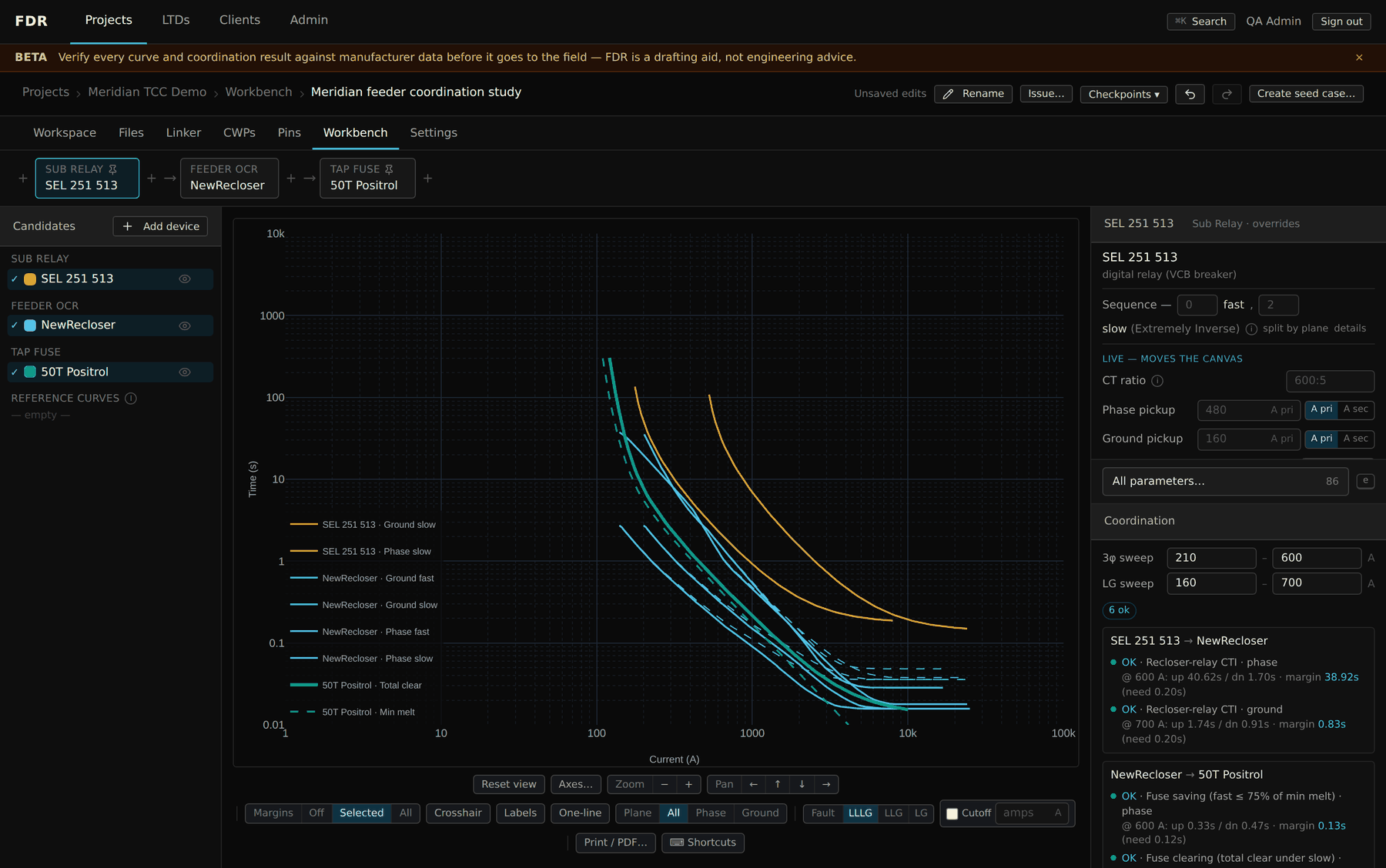 FDR coordination workbench