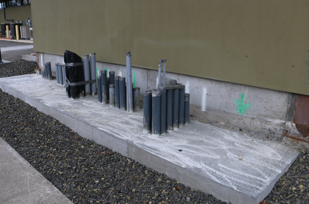 Site work sequenced ahead of equipment deliveries.